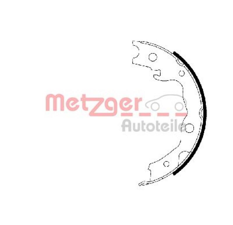 METZGER Brake Shoe Set, parking brake