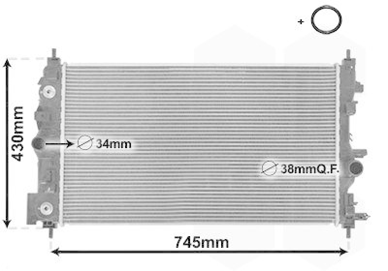 VAN WEZEL K&uuml;hler, Motork&uuml;hlung *** IR PLUS ***