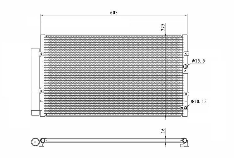 NRF Kondensator, Klimaanlage EASY FIT 350487