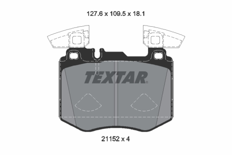 TEXTAR Bremsbelagsatz, Scheibenbremse Q+ 2115201