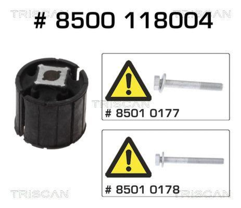 TRISCAN Lagerung, Achsk&ouml;rper 8500 118004