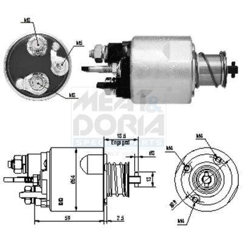 MEAT & DORIA Solenoid Switch, starter