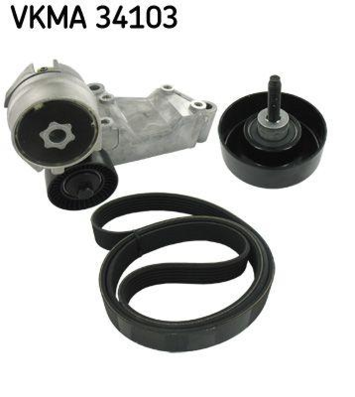 SKF Keilrippenriemensatz VKMA 34103
