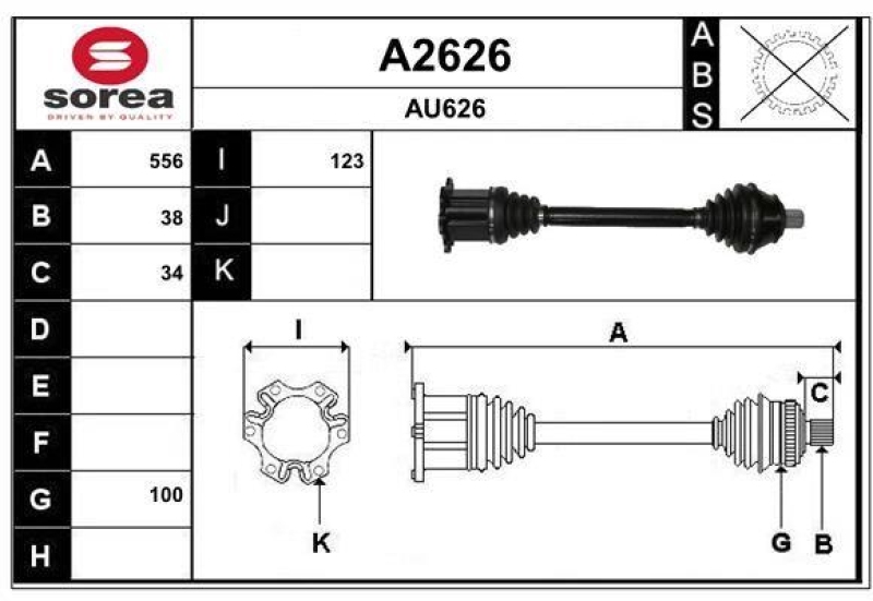 SNRA Drive Shaft