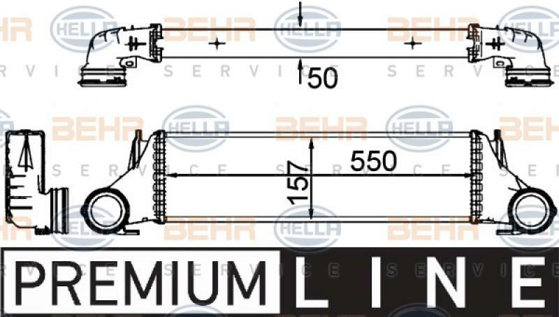 HELLA Ladeluftk&uuml;hler BEHR HELLA SERVICE *** PREMIUM LINE *** 8ML 376 777-241
