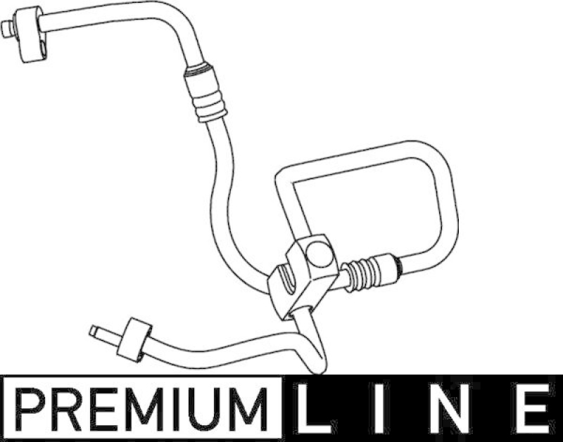 MAHLE High-/Low Pressure Line, air conditioning BEHR *** PREMIUM LINE ***