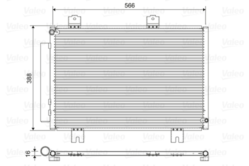 VALEO Kondensator, Klimaanlage 822594