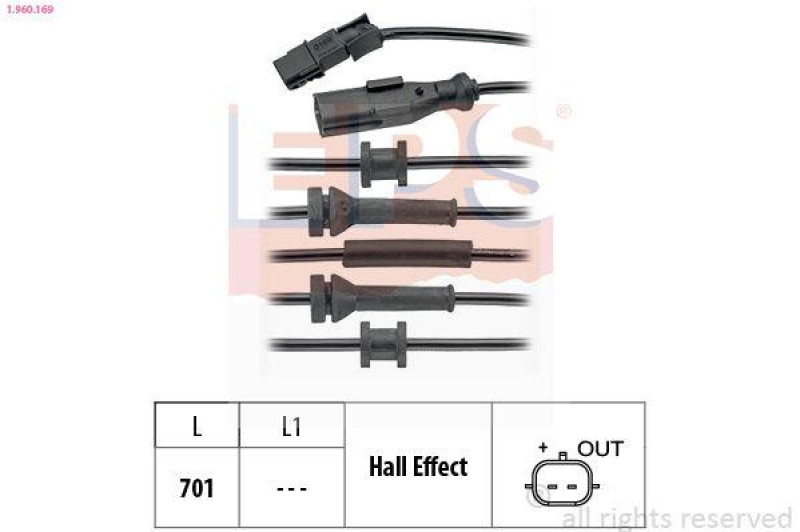 EPS Sensor, Raddrehzahl Made in Italy - OE Equivalent