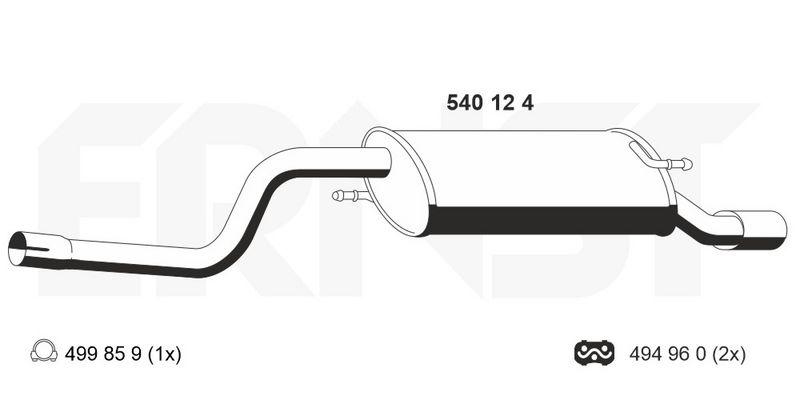 ERNST Endschalld&auml;mpfer