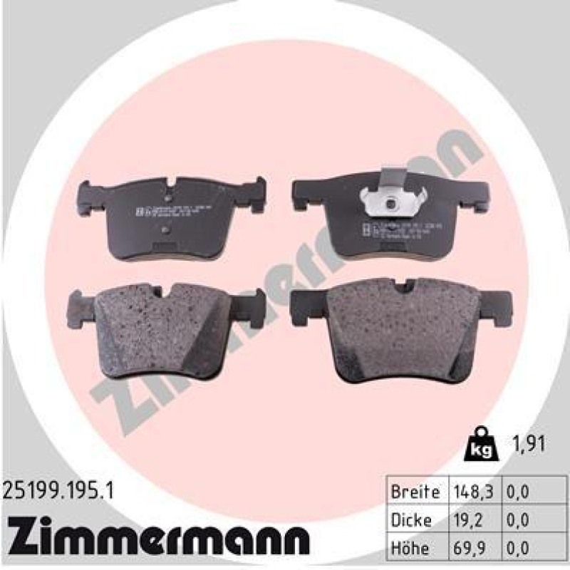 Zimmermann Bremsscheiben Ø330mm + Beläge vorne passend für B...