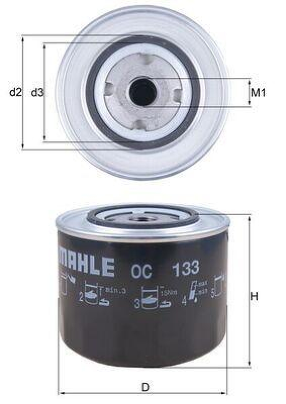 MAHLE ORIGINAL Oil Filter