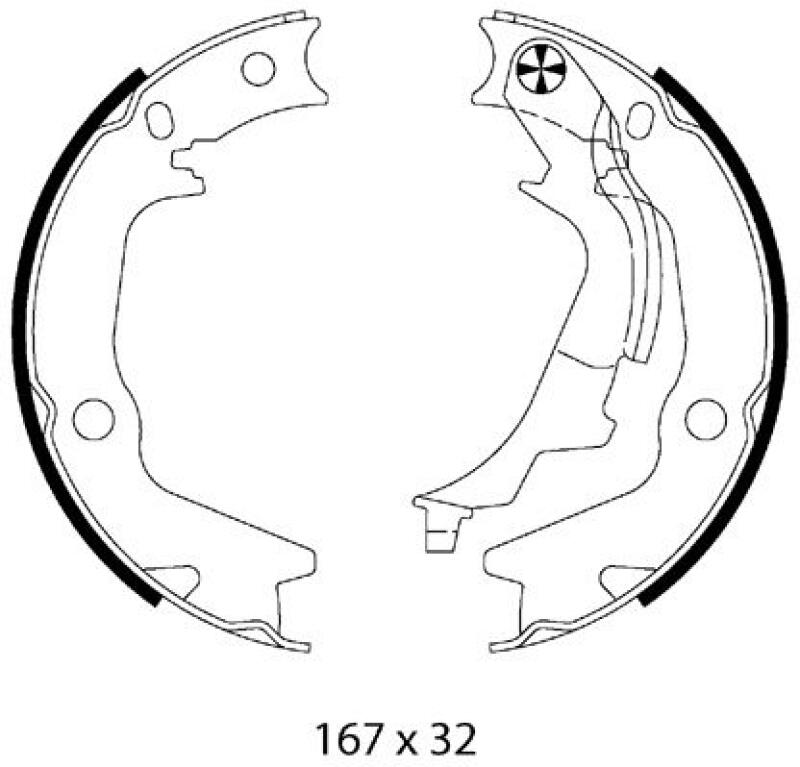 METZGER Bremsbackensatz, Feststellbremse