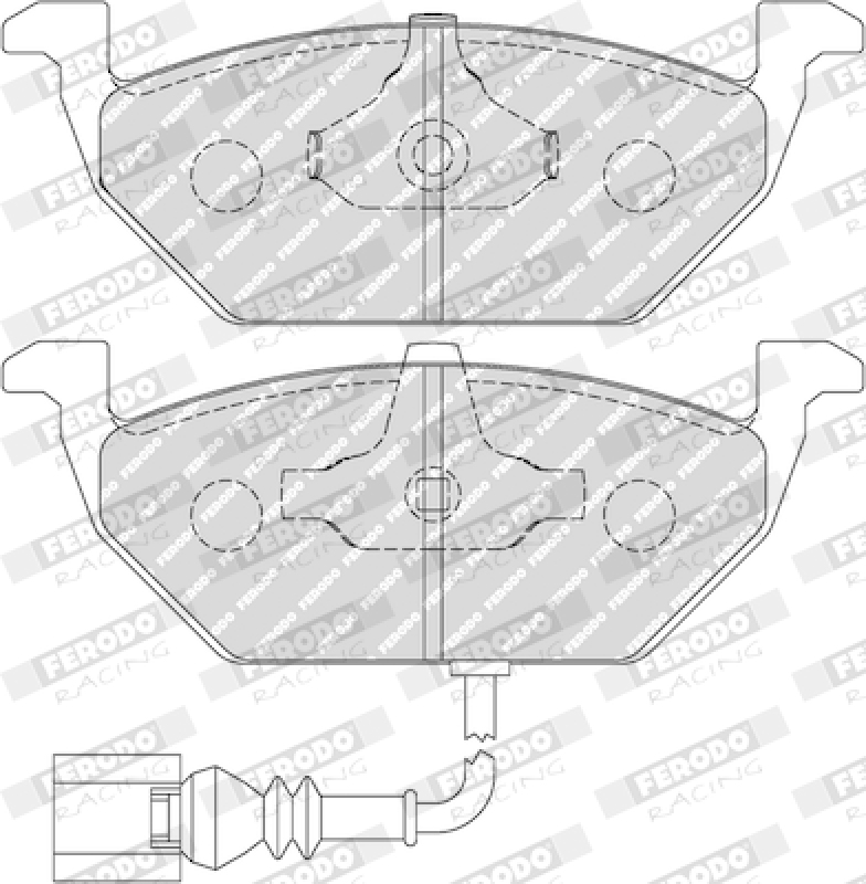 FERODO RACING Bremsbelagsatz, Scheibenbremse