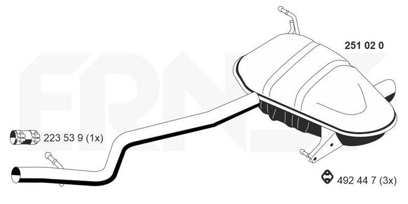ERNST Endschalld&auml;mpfer 251020