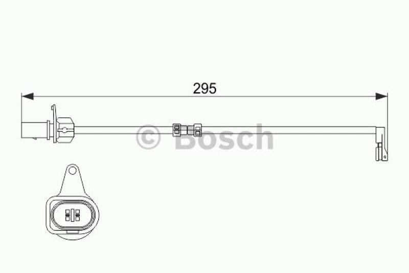 BOSCH Warning Contact, brake pad wear