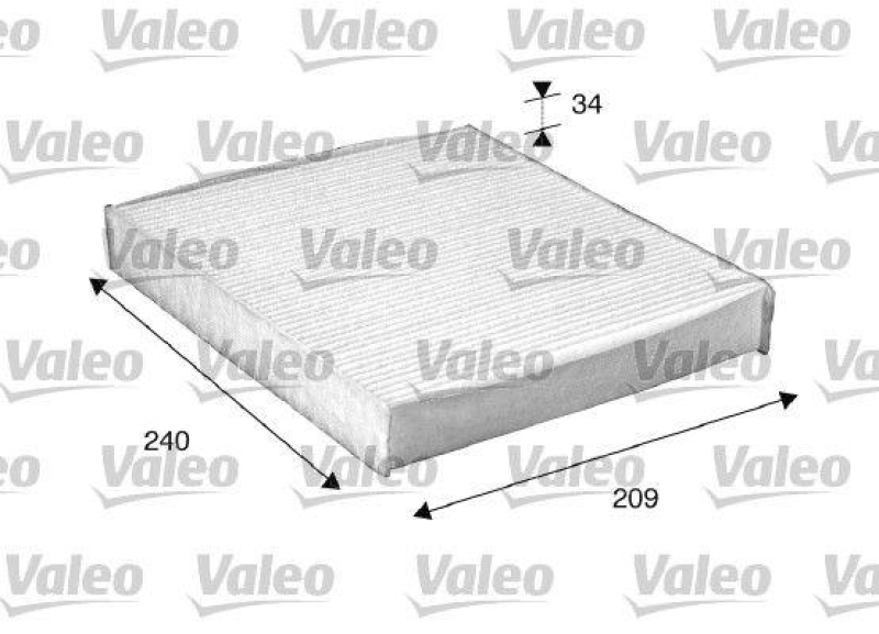 VALEO Filter, Innenraumluft VALEO ESSENTIAL 698882