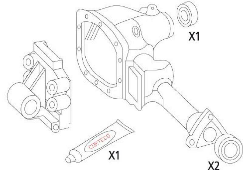 CORTECO Dichtungssatz, Differential