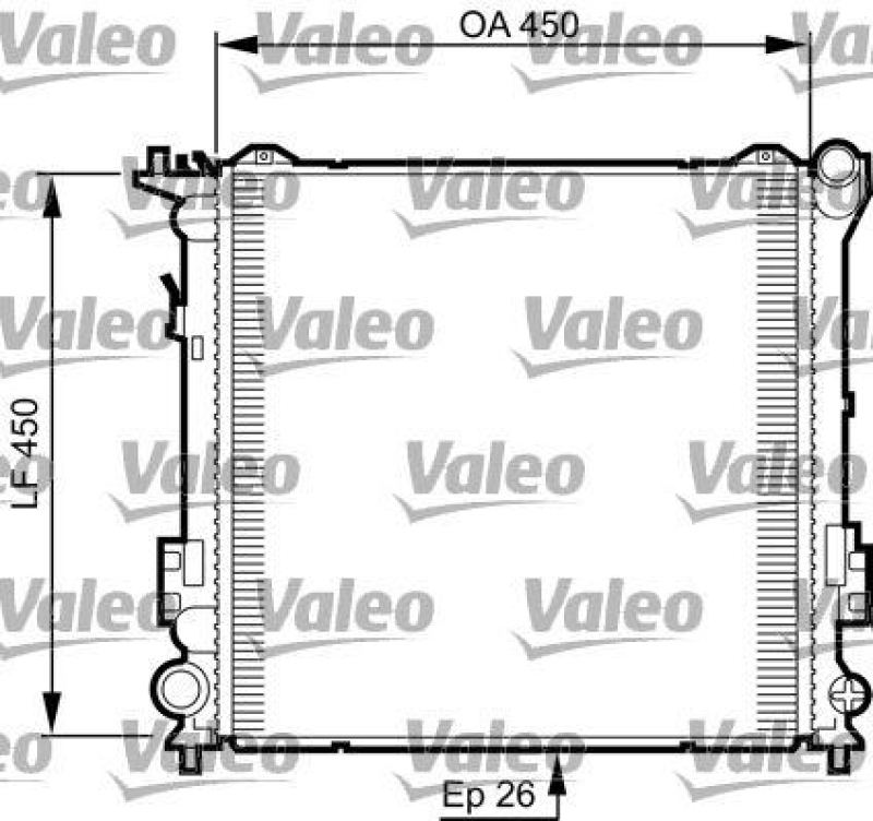 VALEO Radiator, engine cooling