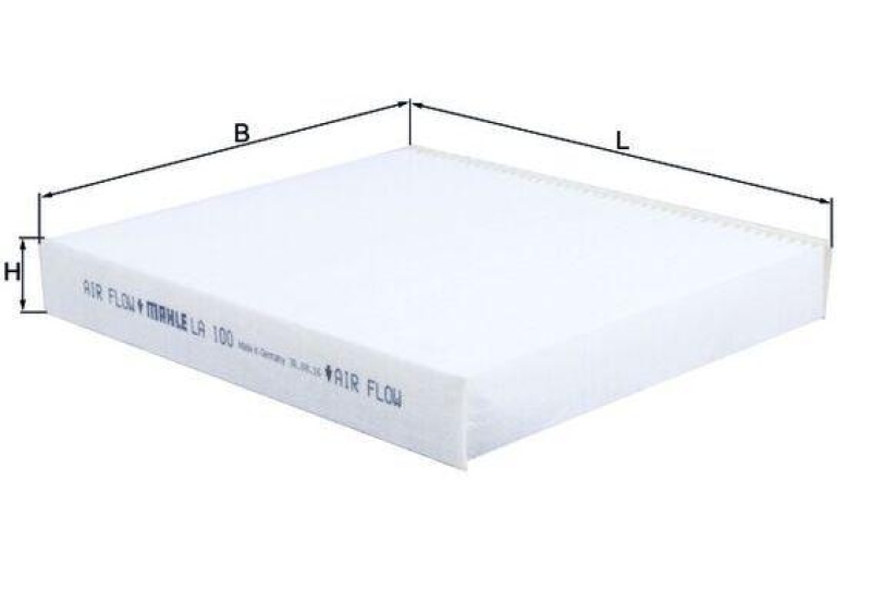 MAHLE Filter, Innenraumluft LA 100