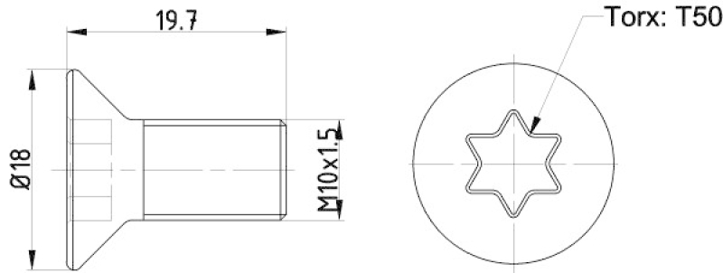 TEXTAR Schraube, Bremsscheibe