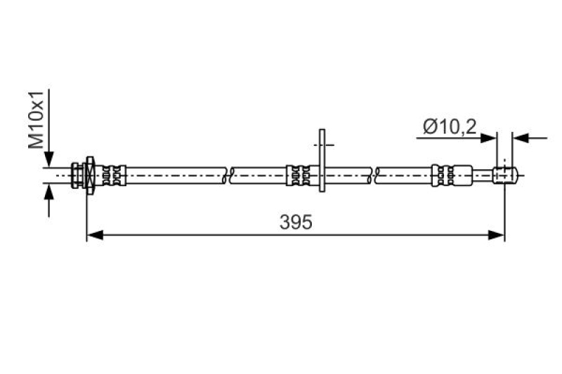 BOSCH Bremsschlauch 1 987 481 A53