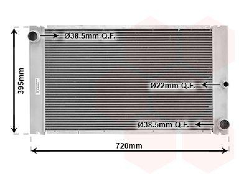 VAN WEZEL Radiator, engine cooling