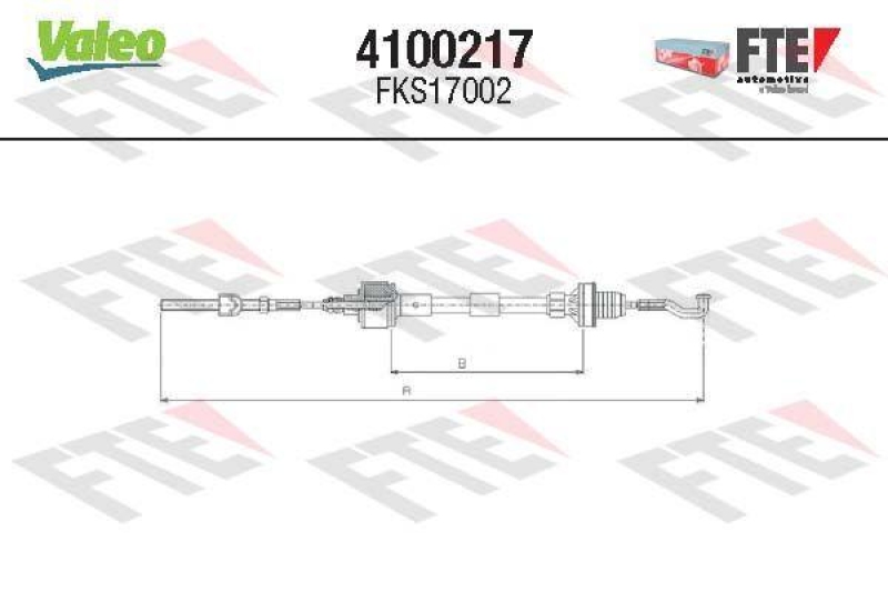 VALEO Clutch Cable FTE CLUTCH ACTUATION