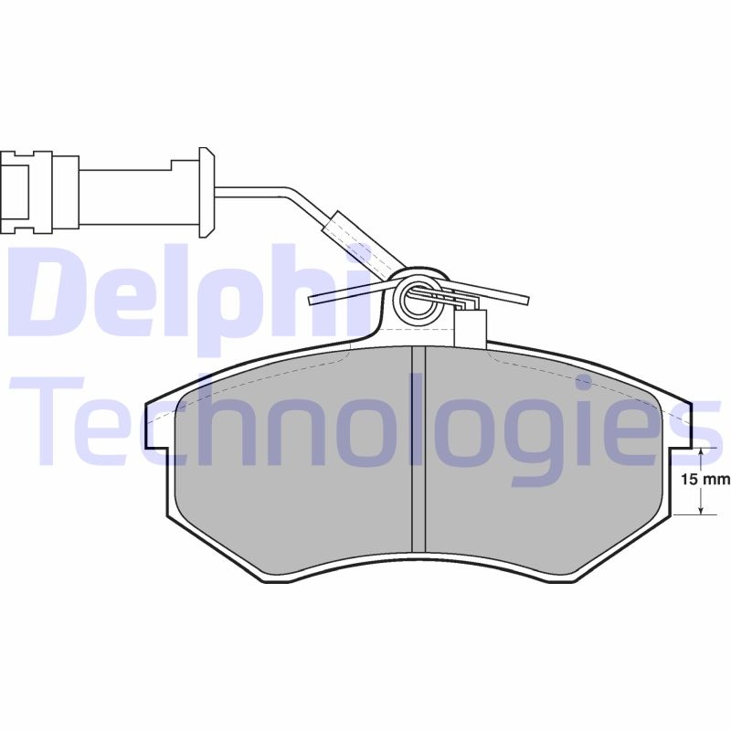 DELPHI Bremsbelagsatz, Scheibenbremse LP444