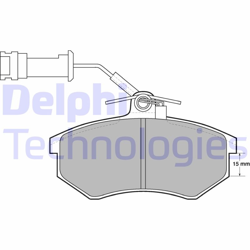 DELPHI Bremsbelagsatz, Scheibenbremse