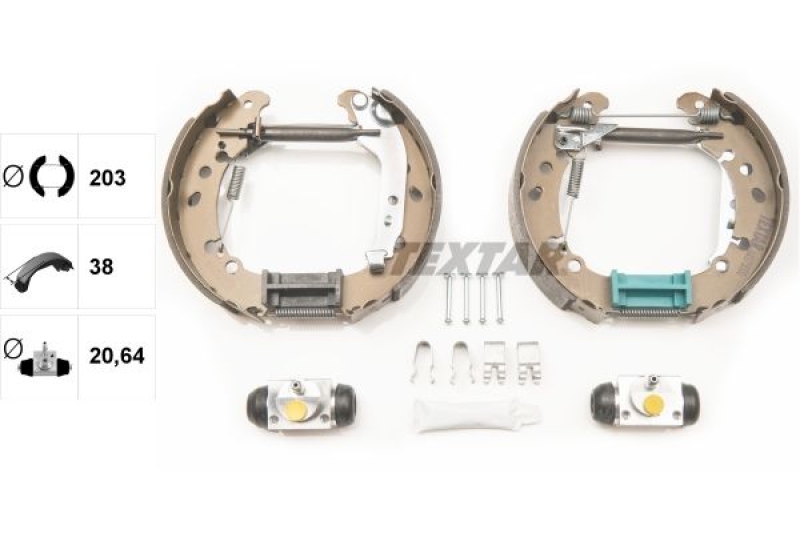 TEXTAR Brake Shoe Set Shoe Kit Pro