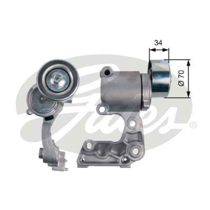 GATES Spannrolle, Keilrippenriemen DriveAlign®