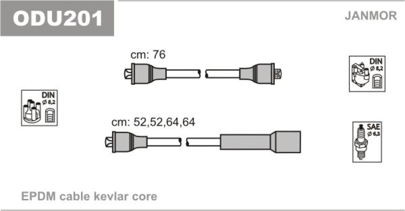 JANMOR Ignition Cable Kit