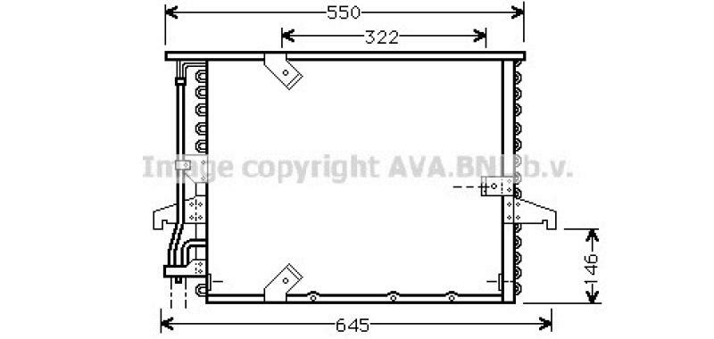 AVA QUALITY COOLING Kondensator, Klimaanlage