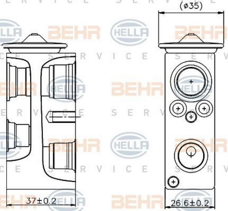 HELLA Expansion Valve, air conditioning