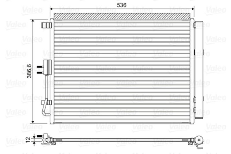 VALEO Kondensator, Klimaanlage 822598