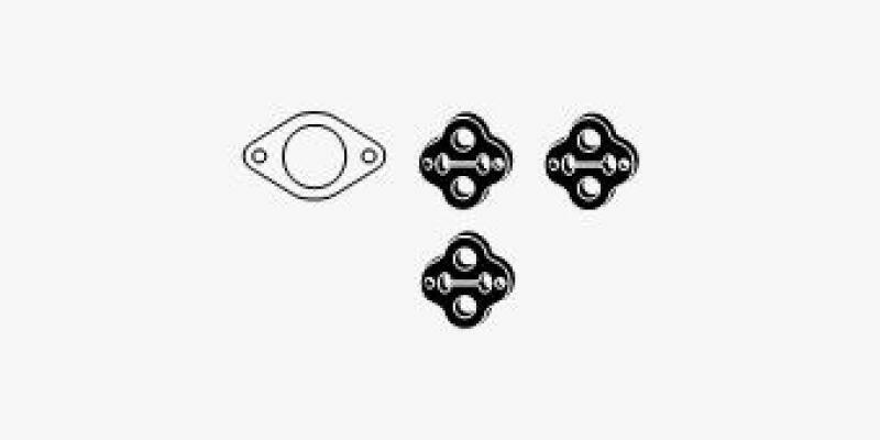 HJS Mounting Kit, exhaust system