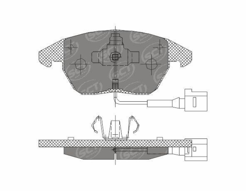 SCT - MANNOL Bremsbelagsatz, Scheibenbremse SP 367 PR