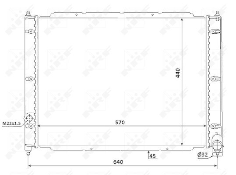 NRF Radiator, engine cooling