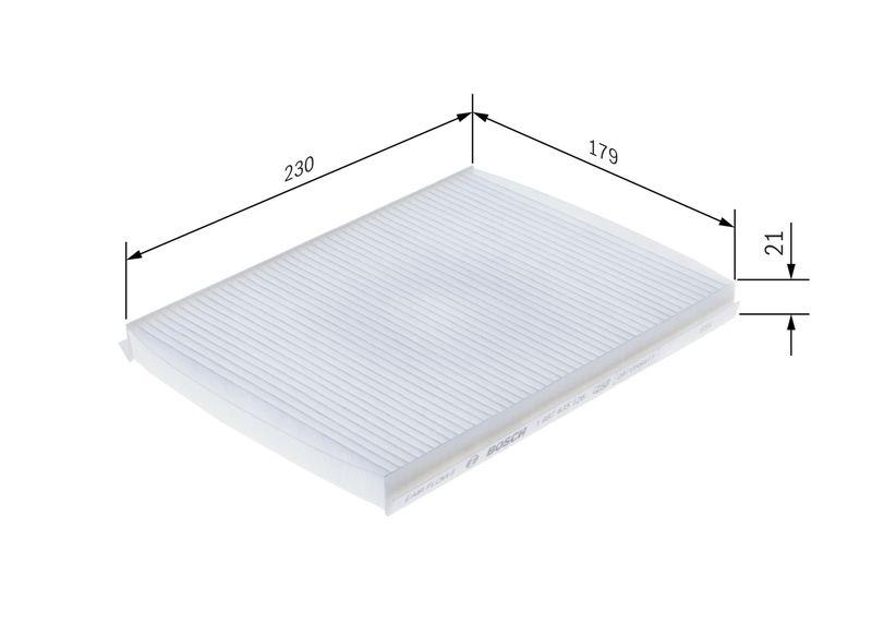 BOSCH Filter, Innenraumluft 1 987 435 126