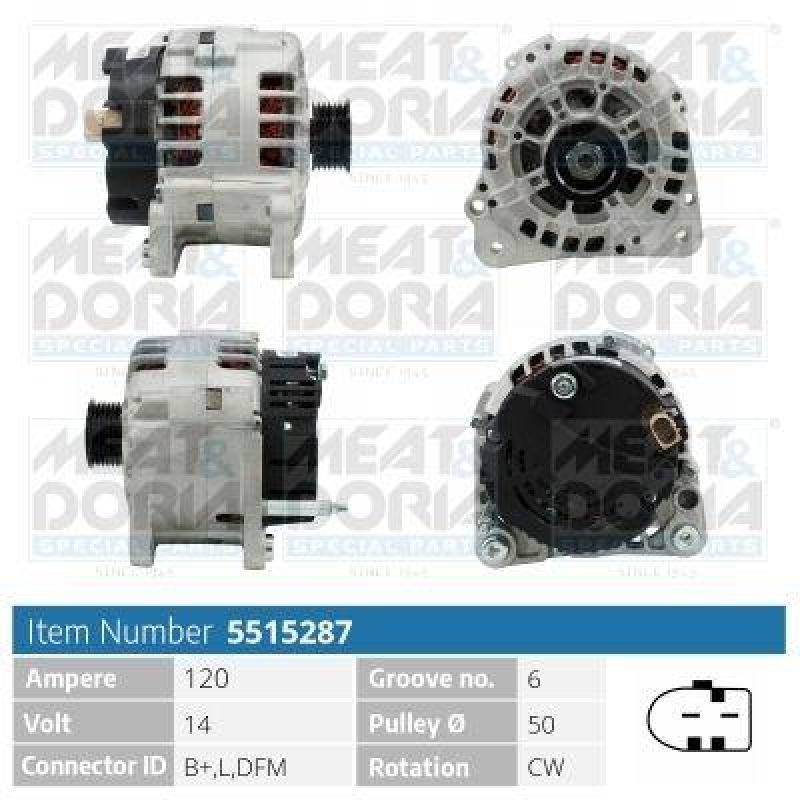 MEAT & DORIA Alternator