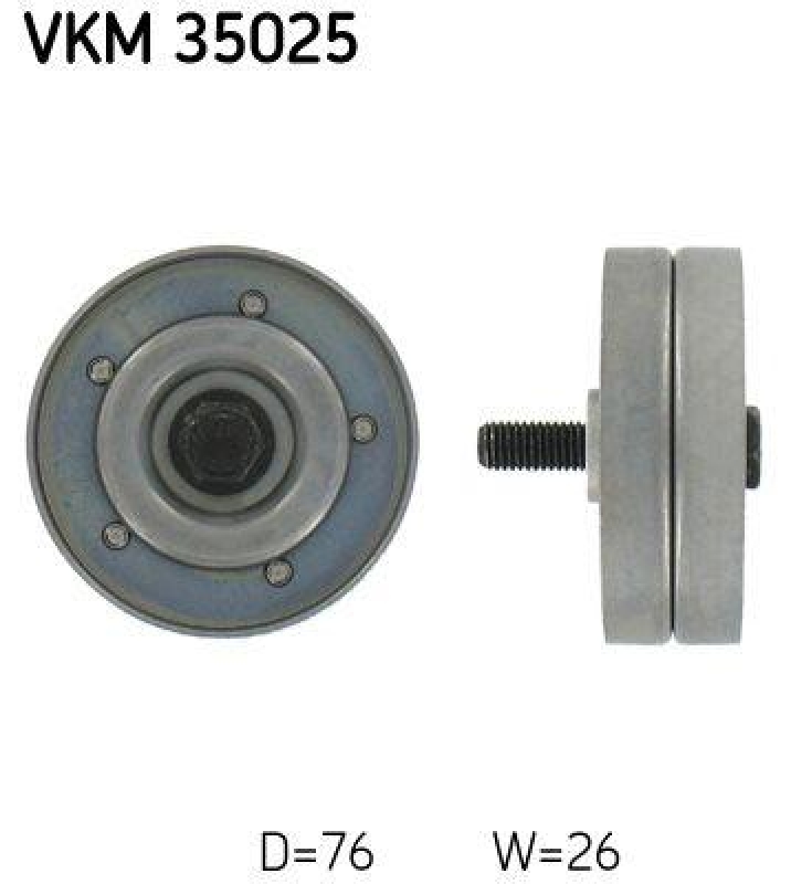 SKF Umlenk-/Führungsrolle, Keilrippenriemen
