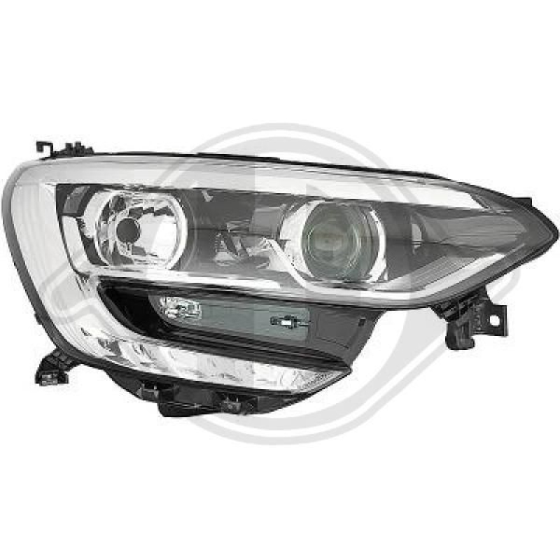 1x Diederichs Hauptscheinwerfer LED H7 Rechts passend f&uuml;r Renault Megane 4 1.2 4467982