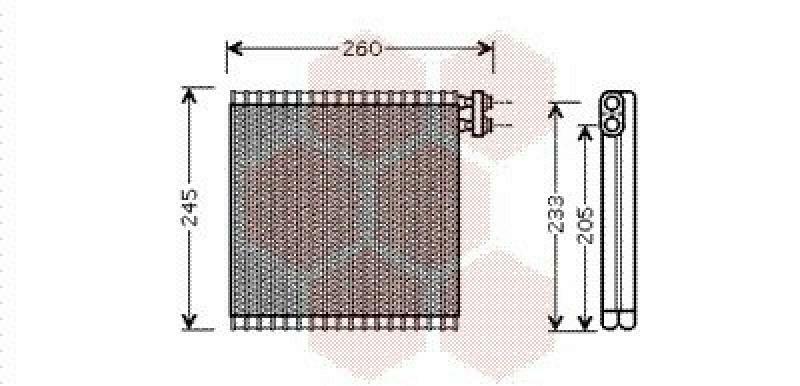 VAN WEZEL Verdampfer, Klimaanlage