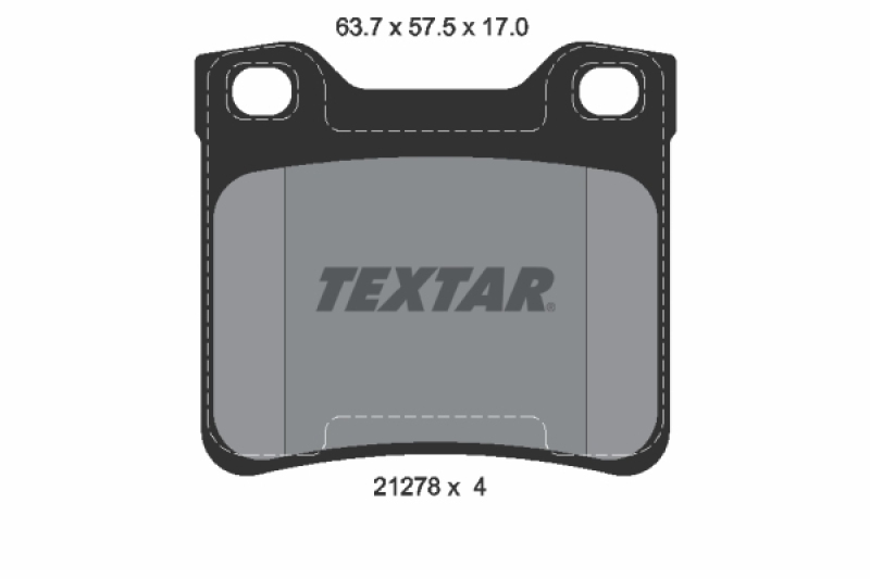 TEXTAR Bremsbelagsatz, Scheibenbremse Q+