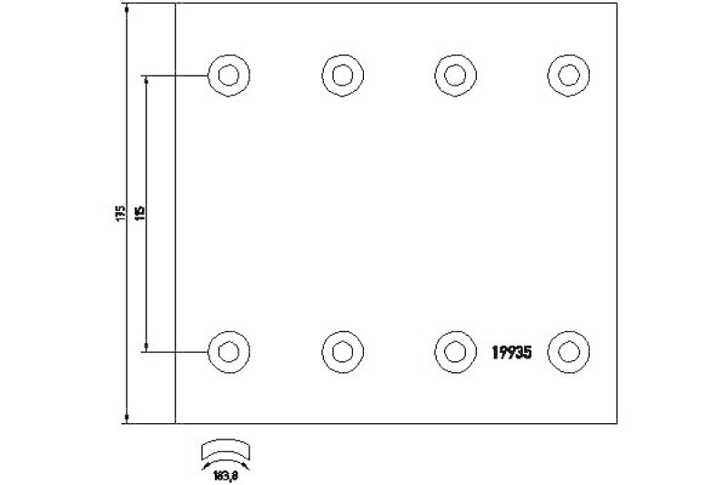 TEXTAR Brake Lining Kit, drum brake