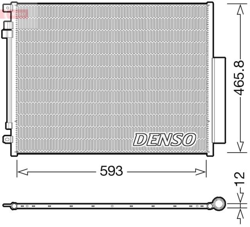 DENSO Kondensator, Klimaanlage