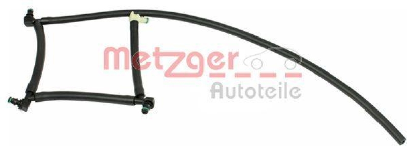 METZGER Hose, fuel overflow