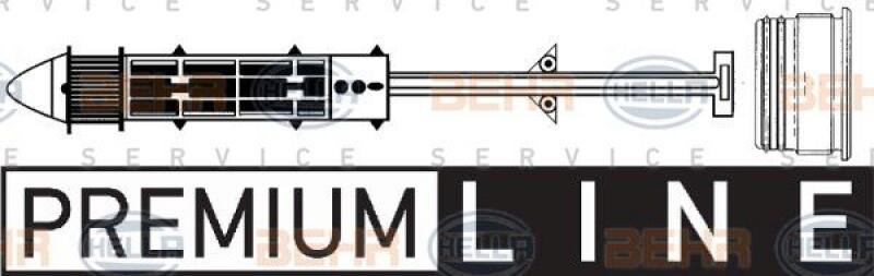 HELLA Dryer, air conditioning BEHR HELLA SERVICE *** PREMIUM LINE ***