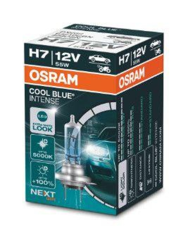 OSRAM Glühlampe, Fernscheinwerfer COOL BLUE® INTENSE (Next Gen)