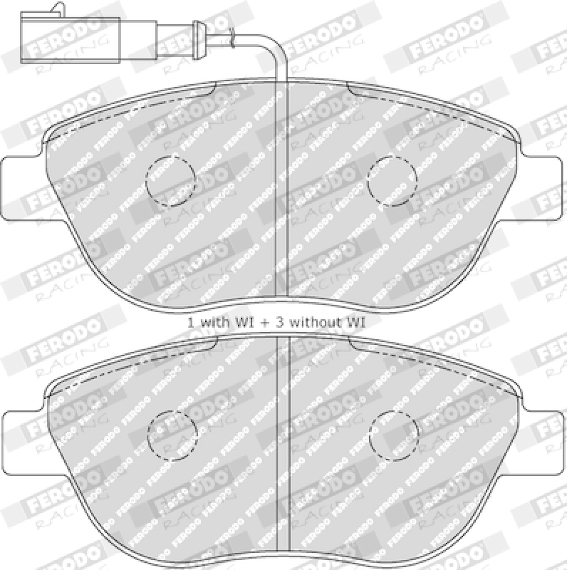 FERODO RACING Bremsbelagsatz, Scheibenbremse